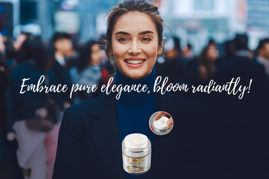 Healthy and radiant skin with Natural Bloom Anti Aging Skin Regeneration Cream with Apple Stem Cells, Niacinamide, Vitamin E, Vitamin C, Hyaluronic Acid, Amino Acid, Ferulic Acid, Jojoba Seed Oil, Aloe Barbadensis Leaf Juice, Jojoba Seed Oil, MSM